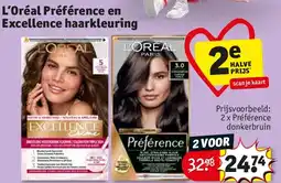 Kruidvat L’Oréal Préférence en Excellence haarkleuring aanbieding