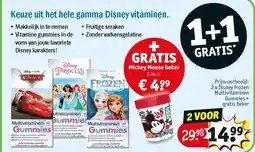 Kruidvat 2 x Disney Frozen Multivitaminen Gummies + gratis beker aanbieding