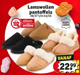 Kruidvat Lamswollen pantoffels aanbieding