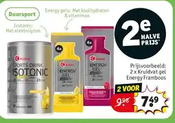 Kruidvat 2 x Kruidvat gel Energy Framboos aanbieding