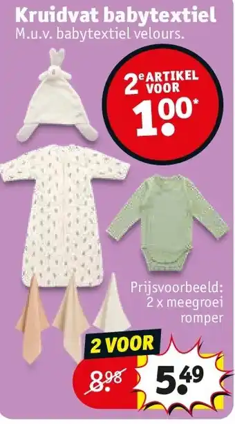 Kruidvat Kruidvat babytextiel aanbieding