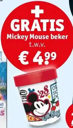 Kruidvat Mickey Mouse beker aanbieding