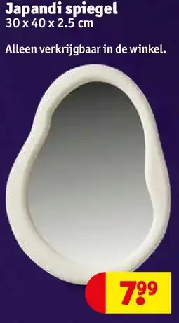 Kruidvat Japandi spiegel aanbieding