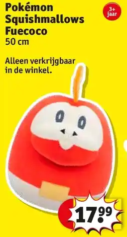 Kruidvat Pokémon Squishmallows Fuecoco aanbieding
