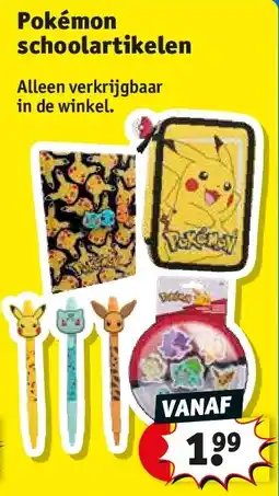 Kruidvat Pokémon schoolartikelen aanbieding