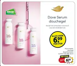 Kruidvat douchegel Body+Mind French Lavender & Oat Milk 350 ml aanbieding