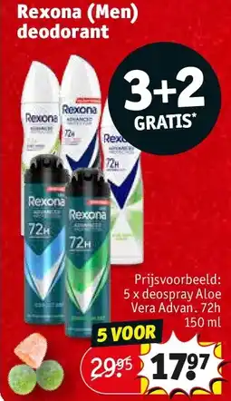 Kruidvat Rexona (Men) deodorant aanbieding