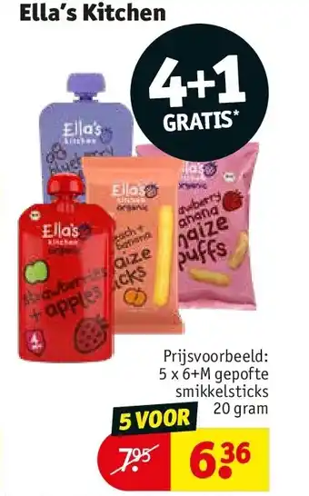 Kruidvat 5 x 6+M gepofte smikkelsticks 20 gram aanbieding