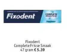 Kruidvat Fixodent Complete Frisse Smaak 47 gram aanbieding