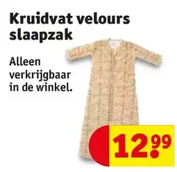 Kruidvat Kruidvat velours slaapzak aanbieding