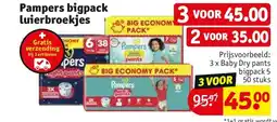 Kruidvat 3 x Baby Dry pants bigpack 5 50 stuks aanbieding
