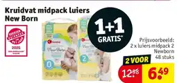 Kruidvat Kruidvat midpack luiers New Born aanbieding