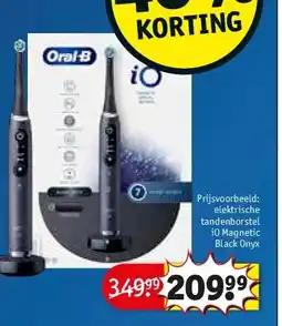 Kruidvat elektrische tandenborstel iO Magnetic Black Onyx aanbieding