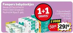 Kruidvat 2 x billendoekjes Fresh Clean 12 stuks aanbieding