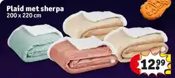 Kruidvat Plaid met sherpa aanbieding