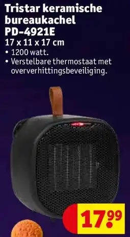 Kruidvat Tristar keramische bureaukachel PD-4921E aanbieding