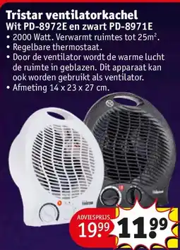 Kruidvat Tristar ventilatorkachel aanbieding