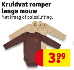 Kruidvat Kruidvat romper lange mouw aanbieding