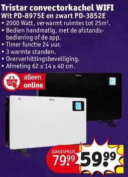 Kruidvat Tristar convectorkachel WIFI aanbieding