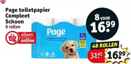 Kruidvat Page toiletpapier Compleet Schoon aanbieding
