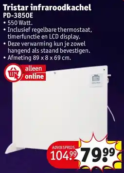 Kruidvat Tristar infraroodkachel aanbieding
