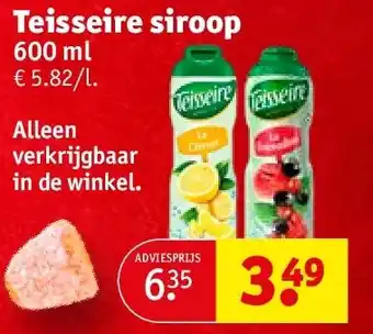 Kruidvat Teisseire siroop aanbieding