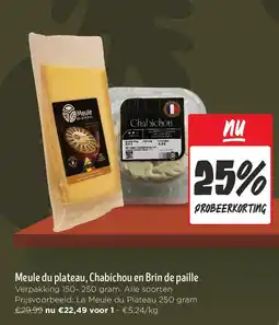 Jumbo Meule du plateau, Chabichou en Brin de paille aanbieding