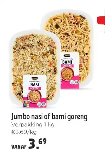 Jumbo Jumbo nasi of bami goreng aanbieding