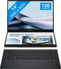 Coolblue ASUS Zenbook Duo OLED UX8406CA-PZ032W Azerty aanbieding
