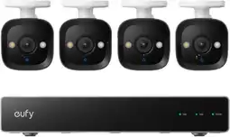 Coolblue Eufy PoE Security System + NVR + E40 4-Pack aanbieding