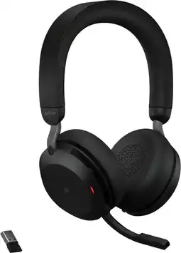 Coolblue Jabra Evolve2 USB A MS TEAMS 75 Draadloze Office Headset Zwart aanbieding