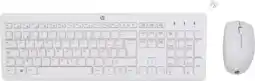 Coolblue HP 230 Wireless Mouse and Keyboard Combo (White) BEL aanbieding
