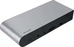 Coolblue BlueBuilt DisplayLink Docking Station Pro met USB-C Zilver aanbieding