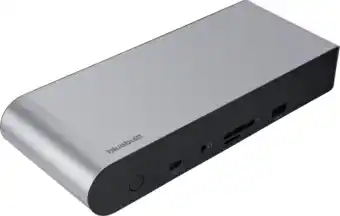 Coolblue BlueBuilt DisplayLink Station d'Accueil Pro avec USB-C Argent aanbieding