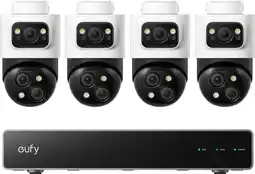 Coolblue eufy PoE Security System + NVR + S4 Lot de 4 aanbieding