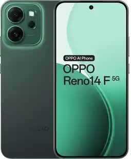 Coolblue OPPO Reno 14 F 256 Go Vert 5G aanbieding