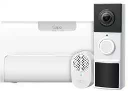Coolblue TP-Link Tapo D210 Sonnette Vidéo Connectée + H500 Smart HomeBase aanbieding
