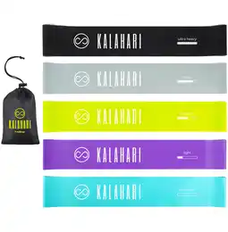 Decathlon Weerstandsbanden Set, 5 Fitness Elastieken met verschillende weerstandsniveaus aanbieding