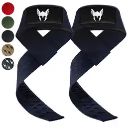 Decathlon Lifting Straps - Extra Grip - Powerlifting Straps - Deadlift Straps - Blauw aanbieding