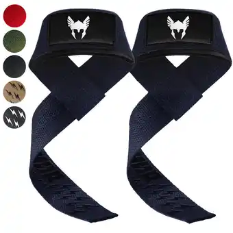 Decathlon Lifting Straps - Extra Grip - Powerlifting Straps - Deadlift Straps - Blauw aanbieding