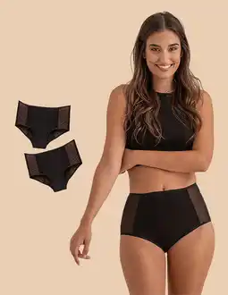 Decathlon Pak 2 Menstruatie slips biologische BIO katoenen Valeria aanbieding