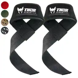 Decathlon Lifting Straps - Powerlifting Straps - Deadlift Straps - Zwart aanbieding