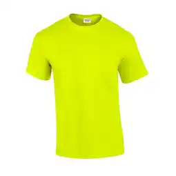 Decathlon Unisex Ultra Katoenen Tshirt voor volwassenen (Veiligheid Groen) aanbieding