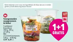 Delhaize Voorgesneden soepgroenten in beker aanbieding