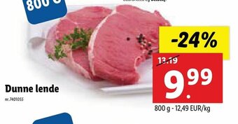 Lidl Dunne lende 800g aanbieding
