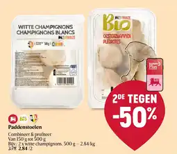 Delhaize Paddenstoelen aanbieding