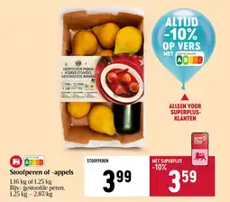 Delhaize Stoofperen of appels aanbieding