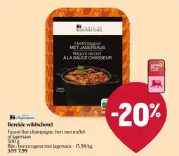Delhaize Bereide wildschotel aanbieding