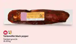 Delhaize Varkensfilet black pepper aanbieding