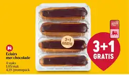 Delhaize Eclairs met chocolade aanbieding